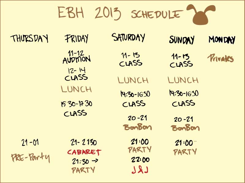 EBH schedule 26feb